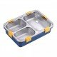 Lunch Box Sealed Leakage Proof Stainless Steel Lunch Box with Fork,Chopstick & Spoon Lid Office Food Container 3 Compartment for School Kids and Adults, 750ml Lunch Box Sealed Leakage Proof Stainless Steel Lunch Box with Fork,Chopstick & Spoon Lid Office Food Container 3 Compartment for School Kids and Adults, 750ml