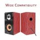 Quantum QHM630 Portable Laptop/Desktop USB Powered Multimedia Wooden Speaker with AUX Input (Color May Vary) Quantum QHM630 Portable Laptop/Desktop USB Powered Multimedia Wooden Speaker with AUX Input (Color May Vary)