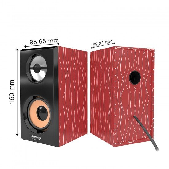 Quantum QHM630 Portable Laptop/Desktop USB Powered Multimedia Wooden Speaker with AUX Input (Color May Vary) Quantum QHM630 Portable Laptop/Desktop USB Powered Multimedia Wooden Speaker with AUX Input (Color May Vary)