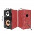 Quantum QHM630 Portable Laptop/Desktop USB Powered Multimedia Wooden Speaker with AUX Input (Color May Vary)