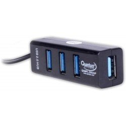 Quantum QHM 6642 USB Hub (Black/White) Color may Vary