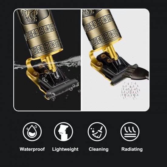 Hair Trimmer For Men Buddha Style Trimmer, Professional Hair Clipper, Adjustable Blade Clipper, Shaver For Men, Retro Oil Head Close Cut Trimming Machine, 1200 mah battery (Dragon) Hair Trimmer For Men Buddha Style Trimmer, Professional Hair Clipper, Adjustable Blade Clipper, Shaver For Men, Retro Oil Head Close Cut Trimming Machine, 1200 mah battery (Dragon)