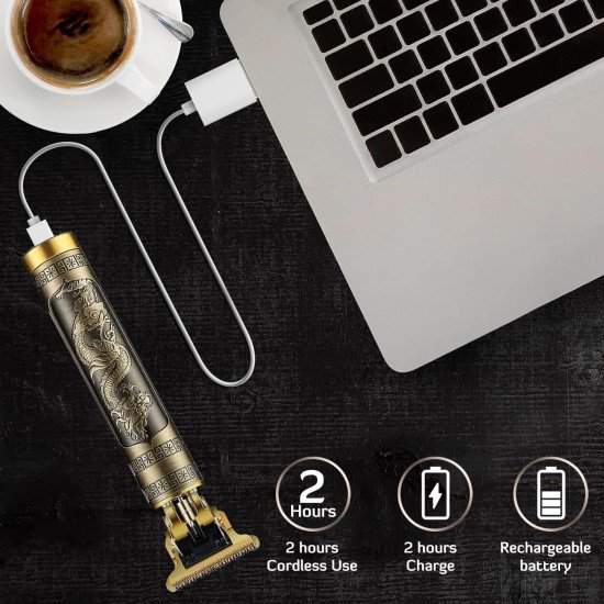 Hair Trimmer For Men Buddha Style Trimmer, Professional Hair Clipper, Adjustable Blade Clipper, Shaver For Men, Retro Oil Head Close Cut Trimming Machine, 1200 mah battery (Dragon) Hair Trimmer For Men Buddha Style Trimmer, Professional Hair Clipper, Adjustable Blade Clipper, Shaver For Men, Retro Oil Head Close Cut Trimming Machine, 1200 mah battery (Dragon)