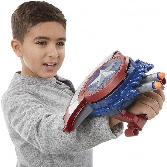 Captain America Superhero Shield Gun Toys, Civil War Like Blaster Reveal Shield Toy and Bullet Blaster for Boys and Girls Captain America Superhero Shield Gun Toys, Civil War Like Blaster Reveal Shield Toy and Bullet Blaster for Boys and Girls