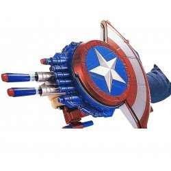 Captain America Superhero Shield Gun Toys, Civil War Like Blaster Reveal Shield Toy and Bullet Blaster for Boys and Girls