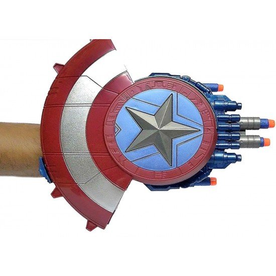 Captain America Superhero Shield Gun Toys, Civil War Like Blaster Reveal Shield Toy and Bullet Blaster for Boys and Girls Captain America Superhero Shield Gun Toys, Civil War Like Blaster Reveal Shield Toy and Bullet Blaster for Boys and Girls