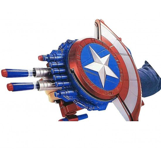 Captain America Superhero Shield Gun Toys, Civil War Like Blaster Reveal Shield Toy and Bullet Blaster for Boys and Girls Captain America Superhero Shield Gun Toys, Civil War Like Blaster Reveal Shield Toy and Bullet Blaster for Boys and Girls