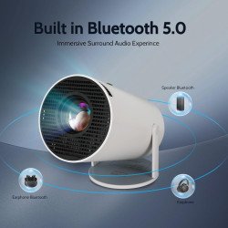 Smart Projector with Android 11 HD Projector 1080P 4K WiFi6 BT Home Theater Video Projector 