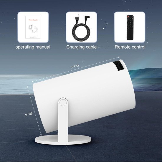 Smart Projector with Android 11 HD Projector 1080P 4K WiFi6 BT Home Theater Video Projector 