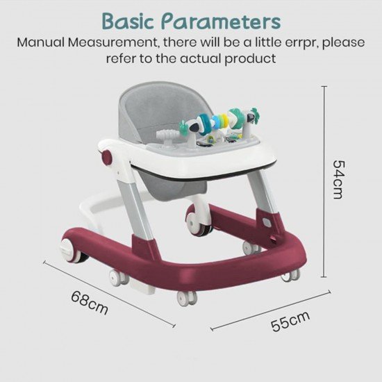 Baby Walker 2-in-1 for 6-18 Months Girsl and Boys, Infant & Baby Activity Walker, Adjustable Height, Musical Tray (Color May Vary) Baby Walker 2-in-1 for 6-18 Months Girsl and Boys, Infant & Baby Activity Walker, Adjustable Height, Musical Tray (Color May Vary)