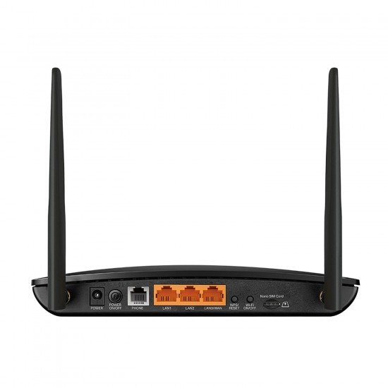 TP-Link N300 300 Mbps 2.4GHz 4G LTE Telephony Wireless WiFi, Wi-Fi Router, SIM Slot Unlocked, Two Removable External 4G LTE Antennas, No Configuration Required (TL-MR6500v) TP-Link N300 300 Mbps 2.4GHz 4G LTE Telephony Wireless WiFi, Wi-Fi Router, SIM Slot Unlocked, Two Removable External 4G LTE Antennas, No Configuration Required (TL-MR6500v)