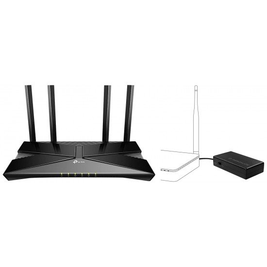 TP Link Router and Resonate CRU12V2A Router UPS