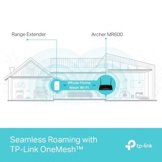 TP-Link TL-MR100 300Mbps 2.4GHz Wireless N 4G LTE, Wi-Fi N300, Plug and Play 