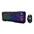 TVS ELECTRONICS Champ Blitz Gaming Keyboard Combo Wired Keyboard & Mouse Rainbow Backlight with 10 Color Options |Multimedia Hotkeys |19 Anti-ghosting Key |Braided USB Cable |Mouse DPI-1600/3200/7200