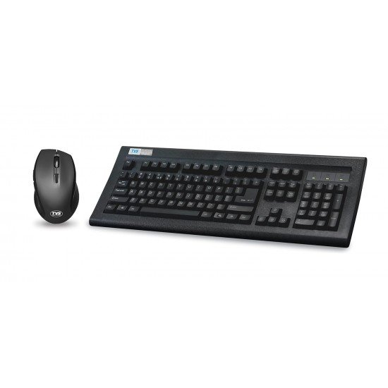 TVS ELECTRONICS Platina Wireless Mechanical Combo (Keyboard, Mouse) Strong Tilt Legs, Laser-Etched Key CapsLED Indicators Mouse Advanced Optical Tracking, Optical Tracking @ 1600 DPI, Built-in dongle