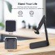 Tabletop Smart Foldable Mobile Stand for Table and Bed, Height Adjustable Universal Phone Holder for All Smartphones & Tablet- Piramid Stand Free (Multicolour)