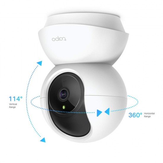 Tapo TP-Link 360° 2MP 1080p Full HD Pan/Tilt Home Security Wi-Fi Smart Camera| Alexa Enabled| 2-Way Audio| Night Vision| Motion Detection| Sound and Light Alarm| Indoor CCTV C200 White Tapo TP-Link 360° 2MP 1080p Full HD Pan/Tilt Home Security Wi-Fi Smart Camera| Alexa Enabled| 2-Way Audio| Night Vision| Motion Detection| Sound and Light Alarm| Indoor CCTV C200 White