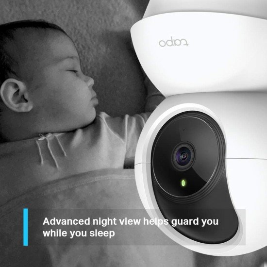 Tapo TP-Link 360° 2MP 1080p Full HD Pan/Tilt Home Security Wi-Fi Smart Camera| Alexa Enabled| 2-Way Audio| Night Vision| Motion Detection| Sound and Light Alarm| Indoor CCTV C200 White Tapo TP-Link 360° 2MP 1080p Full HD Pan/Tilt Home Security Wi-Fi Smart Camera| Alexa Enabled| 2-Way Audio| Night Vision| Motion Detection| Sound and Light Alarm| Indoor CCTV C200 White