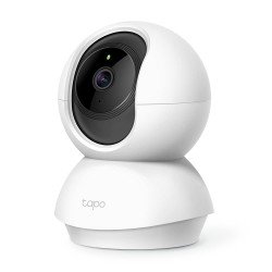 Tapo TP-Link 360° 2MP 1080p Full HD Pan/Tilt Home Security Wi-Fi Smart Camera| Alexa Enabled| 2-Way Audio| Night Vision| Motion Detection| Sound and Light Alarm| Indoor CCTV C200 White