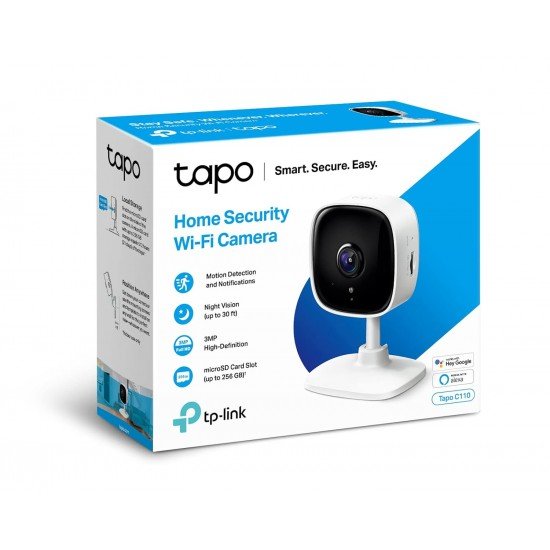 Tapo TP-Link 3MP (2304 × 1296) Ultra-High-Definition Video Smart Wi-Fi Security Camera | Alexa Enabled | 2-Way Audio| Night Vision| Motion Detection | Indoor CCTV C110 Tapo TP-Link 3MP (2304 × 1296) Ultra-High-Definition Video Smart Wi-Fi Security Camera | Alexa Enabled | 2-Way Audio| Night Vision| Motion Detection | Indoor CCTV C110