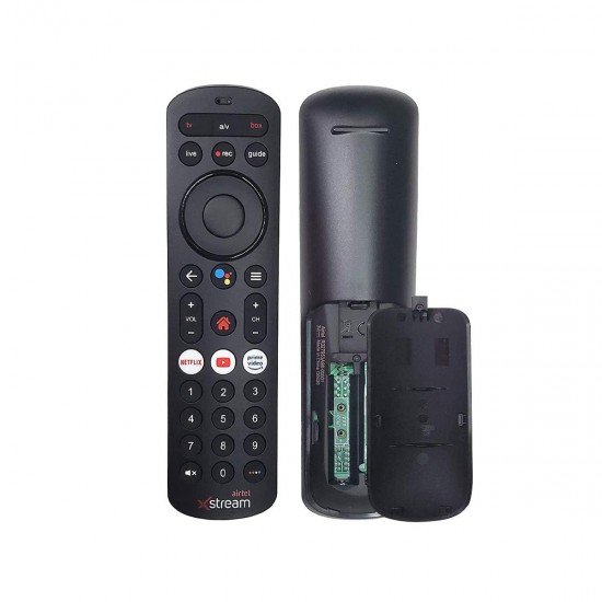 Remote Compatible with Airtel Xstream DTH Set Top Box Remote Control with Voice Control and Google Assistant Function Remote Compatible with Airtel Xstream DTH Set Top Box Remote Control with Voice Control and Google Assistant Function