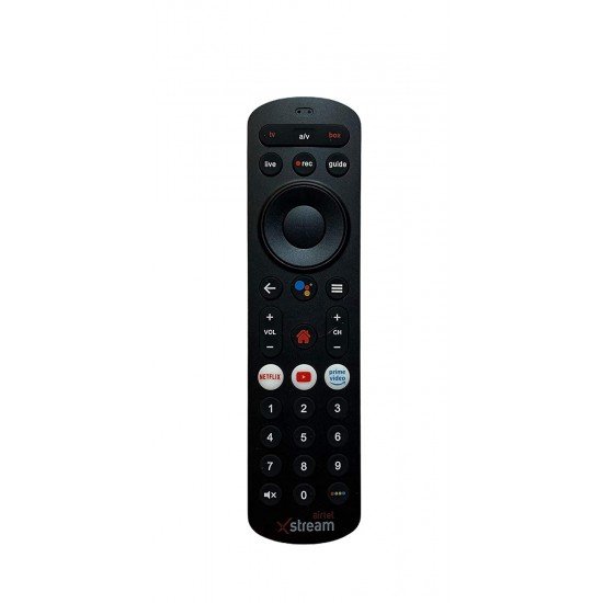 Remote Compatible with Airtel Xstream DTH Set Top Box Remote Control with Voice Control and Google Assistant Function Remote Compatible with Airtel Xstream DTH Set Top Box Remote Control with Voice Control and Google Assistant Function