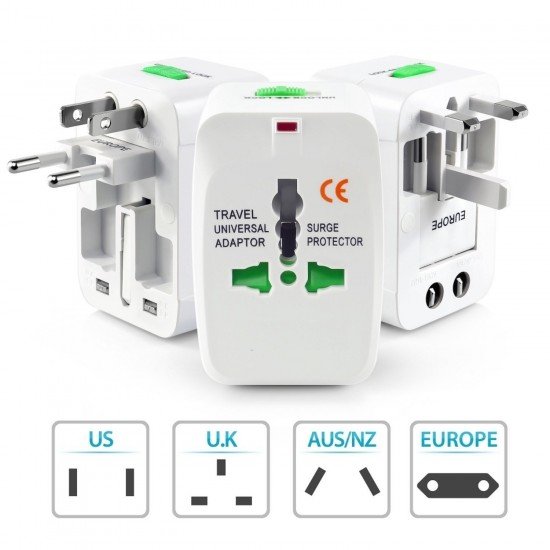 Universal Travel Charger Adapter Plug -(Without USB)