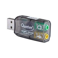 Quantum USB Sound Card QHM-623 for All Computer/PC/Laptop