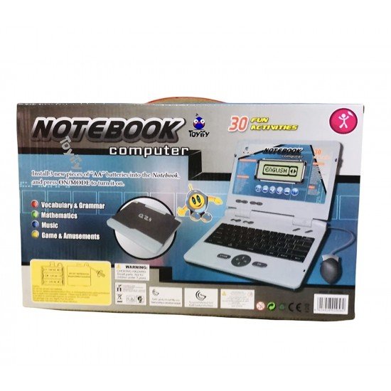 Activities & Games Notebook Computer Toy for Kids Education with Music Keyboard Activities & Games Notebook Computer Toy for Kids Education with Music Keyboard