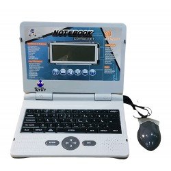 Activities & Games Notebook Computer Toy for Kids Education with Music Keyboard