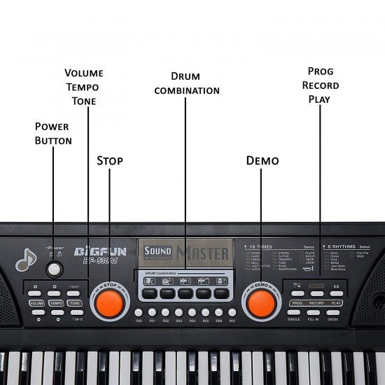 BIGFUN 530A-1 49 Key Piano Keyboard 