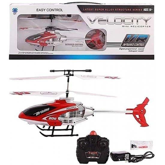 Soni Velocity Remote Control Flying Helicopter with Unbreakable Blades, Infrared Sensors and Light Soni Velocity Remote Control Flying Helicopter with Unbreakable Blades, Infrared Sensors and Light