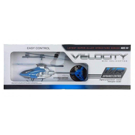 Soni Velocity Remote Control Flying Helicopter with Unbreakable Blades, Infrared Sensors and Light Soni Velocity Remote Control Flying Helicopter with Unbreakable Blades, Infrared Sensors and Light