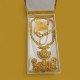 Traditional Gold Plated Indian Wedding Jewelry Set, Long Chandelier Earrings with Matching Necklace, Antique Ethnic Design, Bridal Wear, Jewelry made by copper