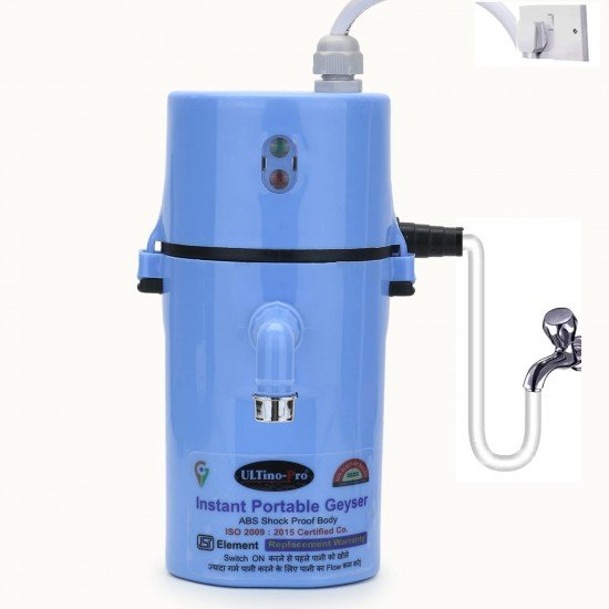 Instant Electric Portable Geyser || ABS Body- Shock Proof || Electric Saving|| Replacement Warranty. (Color May Vary) Instant Electric Portable Geyser || ABS Body- Shock Proof || Electric Saving|| Replacement Warranty. (Color May Vary)