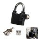 Alarm Lock Siren Motion Sensor safty for Home Anti Theft System Security Pad Lock | House | Office | Cycle | Bike (1Pc, Black) Alarm Lock Siren Motion Sensor safty for Home Anti Theft System Security Pad Lock | House | Office | Cycle | Bike (1Pc, Black)