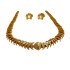 Vintage Gold Tone Copper Metal Chain Necklace, Textured Spiral Design, Statement Jewellery, Fashion Accessory, Jewellery Made by Copper