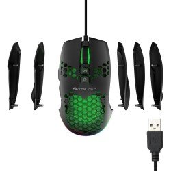 ZEBRONICS Crosshair Premium Gaming RGB Mouse with Up to 7200 DPI 