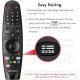 LG Voice Magic Remote AKB75855501 for LG Smart TV Magic Remote Replacement AN-MR20GA MR19BA MR18BA MR650A, with Pointer Function/Hotkeys Such as Netflix/Prime-Video/Movies LG Voice Magic Remote AKB75855501 for LG Smart TV Magic Remote Replacement AN-MR20GA MR19BA MR18BA MR650A, with Pointer Function/Hotkeys Such as Netflix/Prime-Video/Movies