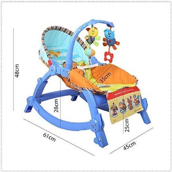 Newborn to Toddler Portable Rocker Chair with Calming Vibrations/ Adjustable Mode and Portable Light Weight| Ages 0-4 years maximum And weight 18 kg (Multicolor) Newborn to Toddler Portable Rocker Chair with Calming Vibrations/ Adjustable Mode and Portable Light Weight| Ages 0-4 years maximum And weight 18 kg (Multicolor)
