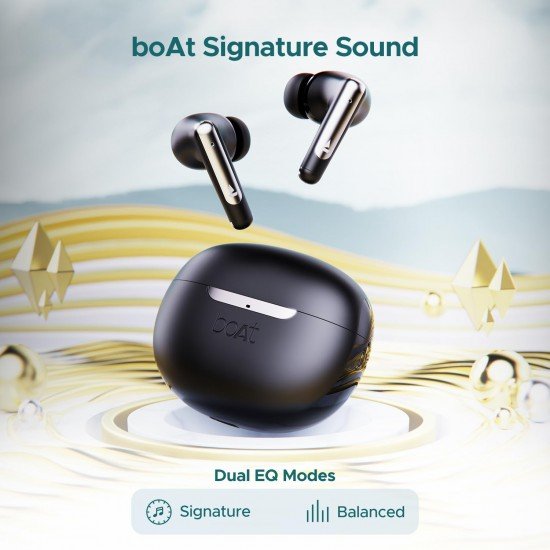 boAt Airdopes 141 ANC TWS Earbuds with 32 dB ANC, 42 HRS Playback, 50ms Low Latency Beast™ Mode, IWP™ Tech,Quad Mics with ENx™,ASAP™ Charge,USB Type-C Port & IPX5 boAt Airdopes 141 ANC TWS Earbuds with 32 dB ANC, 42 HRS Playback, 50ms Low Latency Beast™ Mode, IWP™ Tech,Quad Mics with ENx™,ASAP™ Charge,USB Type-C Port & IPX5