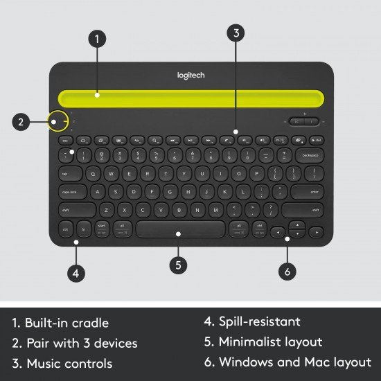 Logitech K480 Wireless Multi-Device Keyboard Logitech K480 Wireless Multi-Device Keyboard