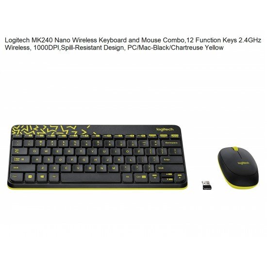 Logitech MK240 Nano Wireless Keyboard and Mouse Combo Logitech MK240 Nano Wireless Keyboard and Mouse Combo