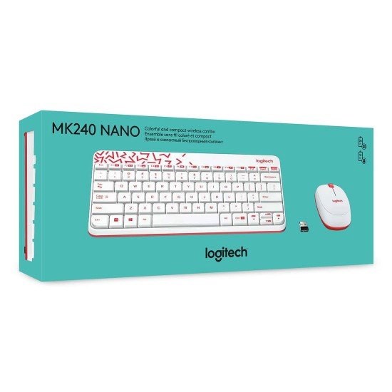Logitech MK240 Nano Wireless Keyboard and Mouse Combo Logitech MK240 Nano Wireless Keyboard and Mouse Combo