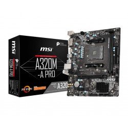 MSI A320M-A PRO AMD PCIe 3.0 DDR4 m-ATX Motherboard  