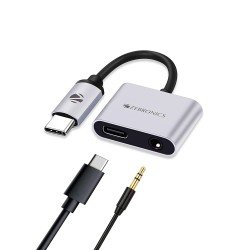 ZEBRONICS 2 in1 USB Type C Multiport Adapter - Zeb TA100AP