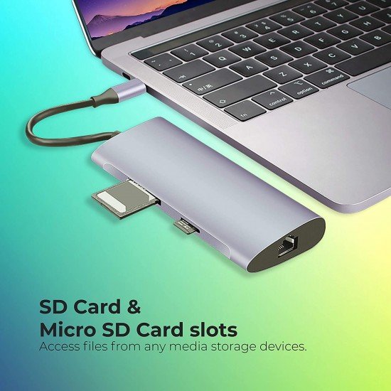 ZEBRONICS 6 in 1 USB Type C Multiport Adapter Zeb TA1000UCL with USB ZEBRONICS 6 in 1 USB Type C Multiport Adapter Zeb TA1000UCL with USB