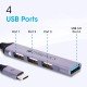 ZEBRONICS Zeb-TA200U,4 in 1 USB Type C multiport Adapter ZEBRONICS Zeb-TA200U,4 in 1 USB Type C multiport Adapter