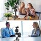 Camera Video Recording Vlogging Kit for Video Making, Mic, Mini Tripod Stand, LED Light & Phone Holder Clip for Making Videos Podcasting Camera Video Recording Vlogging Kit for Video Making, Mic, Mini Tripod Stand, LED Light & Phone Holder Clip for Making Videos Podcasting