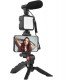 Camera Video Recording Vlogging Kit for Video Making, Mic, Mini Tripod Stand, LED Light & Phone Holder Clip for Making Videos Podcasting Camera Video Recording Vlogging Kit for Video Making, Mic, Mini Tripod Stand, LED Light & Phone Holder Clip for Making Videos Podcasting